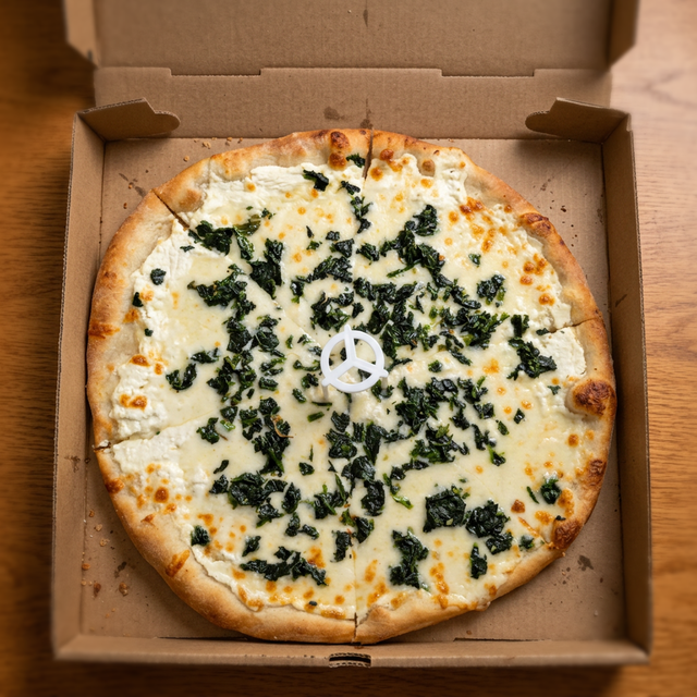 Medium White Pizza.